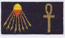 atens disk and ankh amulet bag pattern