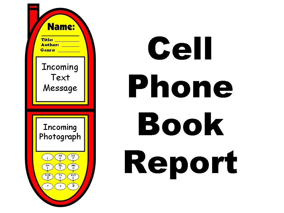 Cell phone book report template 08 image