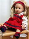DollKnittingPattern 0006D TUVA  - shirt, blouse, socks and hair band - Digital Download
