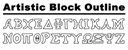 GreekHouse Artistic Block Outline - Digital Download
