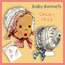 BABY BONNET 1940's Pattern - Digital Download