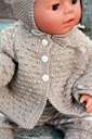 DollKnittingPattern - 0058D-MIO  Sweater, Hat for a boy, Bonnet a girl, Pant and Socks - Digital Download