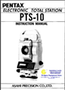 pentax total station pts-10 instruction manual