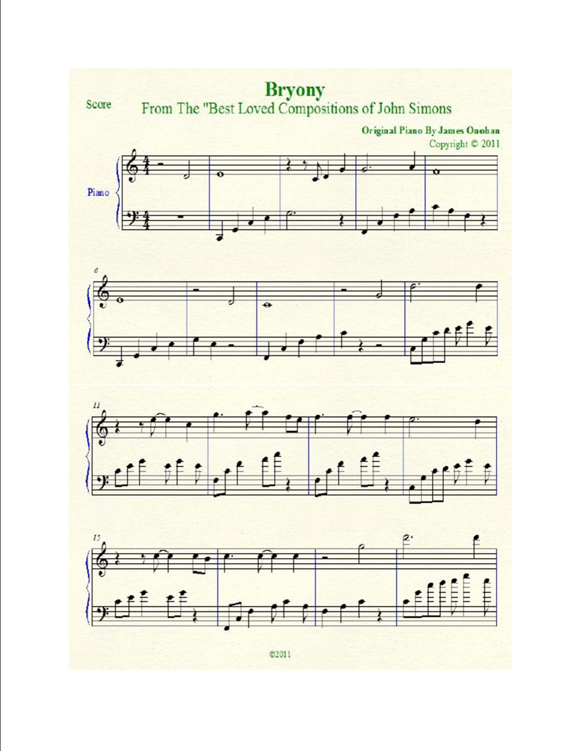 sheet music collection