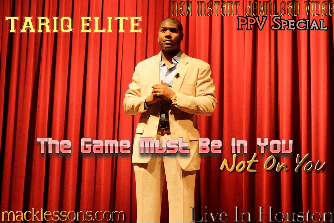 the game must be in you not on you-video lecture