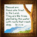 Tree / Water - Jeremiah 17:7-8 Chart | Instant Download
