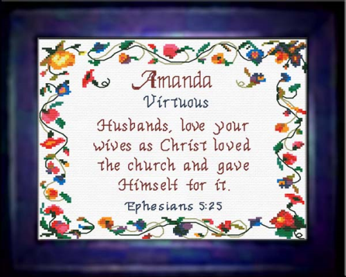 Name Blessings - Amanda - Chart - Additional View 1