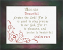 Name Blessings - Bonnie | Cross-Stitch | Instant Download